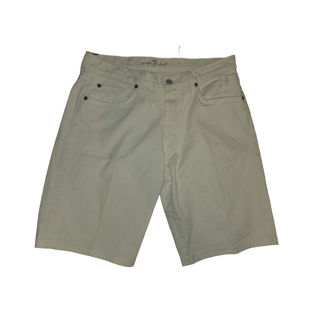 Seven7 Men's White relaxed fit jor Front Shorts